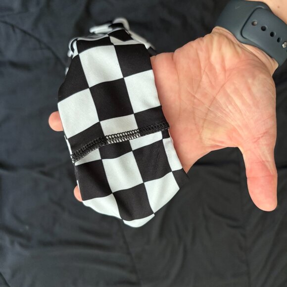 NWOT Checkered High Waisted Pole Shorts - Size XS - Picture 2 of 2